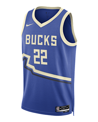 Khris Middleton Milwaukee Bucks 2024 25 City Edition Men s Nike Dri FIT NBA Swingman Jersey. Nike